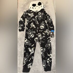 NWTs Disney’s The Nightmare Before Christmas, onsie w/hood. Kids size 4/5